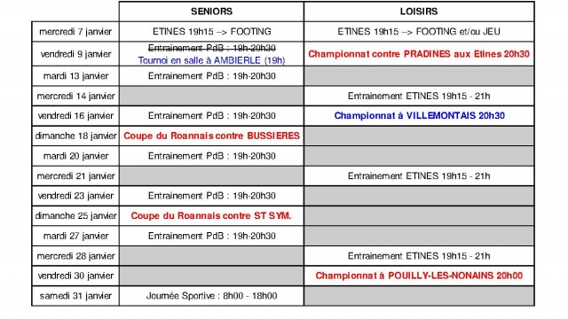 reprise janvier 2015