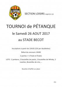 Petanque Loisirs 2017