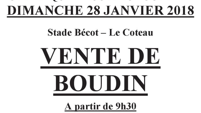 Affiche Boudin 2018 article