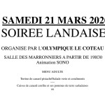 SOIREE LANDAISE 2020 article