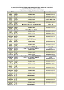 SENIORS planning reprise 2020-21